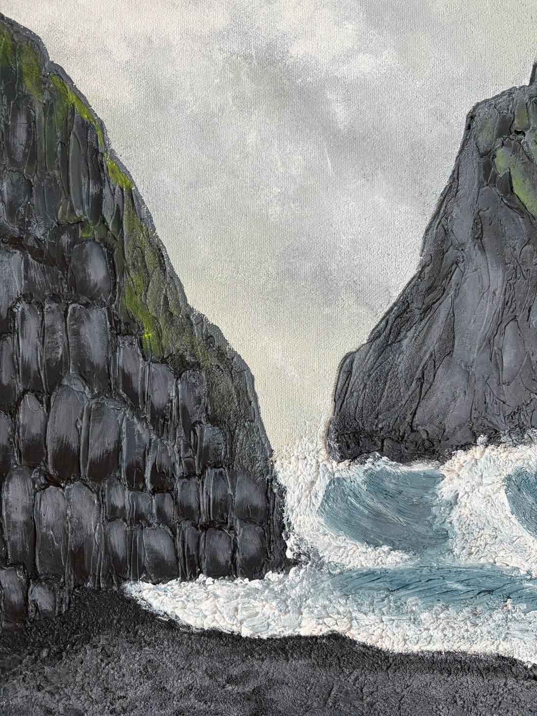 Fermented shark and black sand.